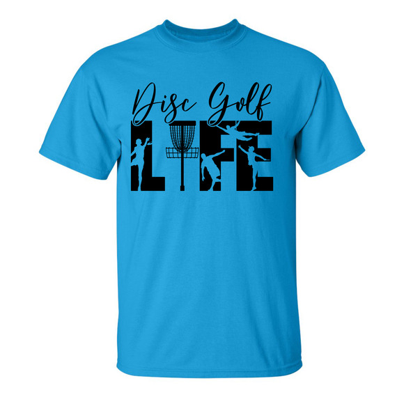 Disc Golf T Shirt DISCGOLF LIFE Discgolfer Discgolfing Shirt - Picture 10 of 16